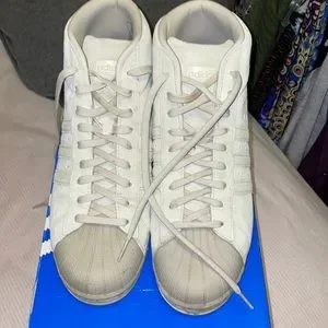 adidas | Shoes | Adidas Pro Model 5 Suede Off White Cream  display picture 3